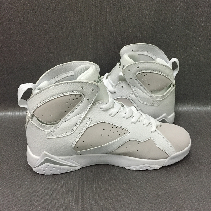 2017 Jordan 7 Retro White Grey Shoes - Click Image to Close