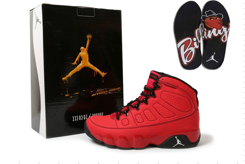 New 2012 Air Jordan 9 Hardcover Red Black Shoes