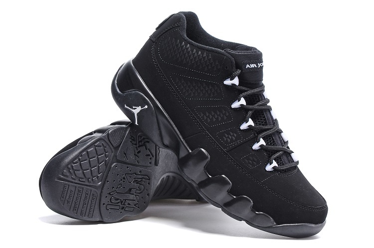 Latest Air Jordan 9 Low Retro All Black Shoes - Click Image to Close