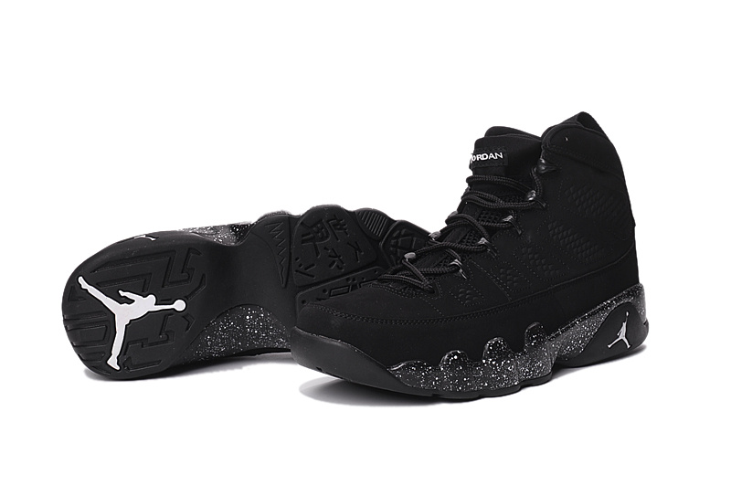 2016 Air Jordan 9 All Black Shoes - Click Image to Close