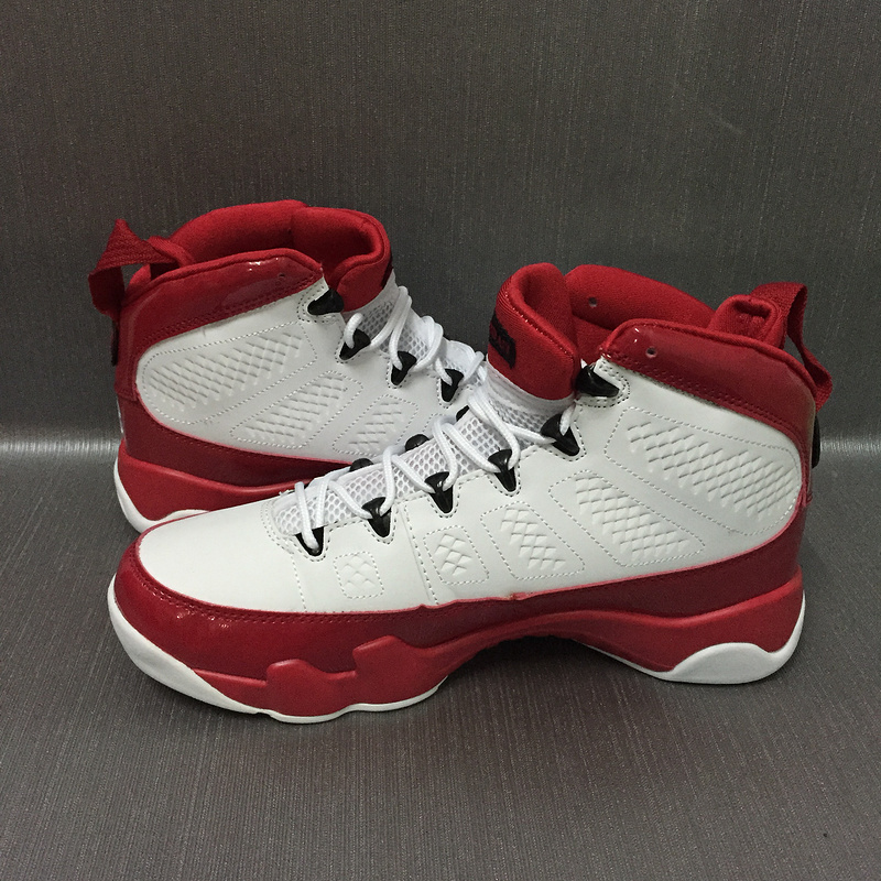 2017 Jordan 9 Retro White Red - Click Image to Close