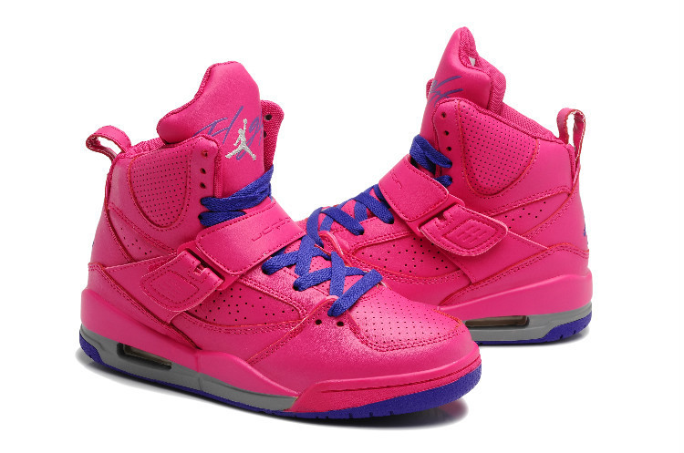 Air Jordan Flight 4.5 Rose Red Blue Shoes - Click Image to Close