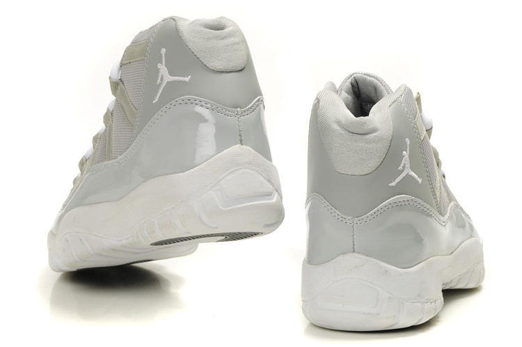 Air Jordan Retro 11 Grey White - Click Image to Close