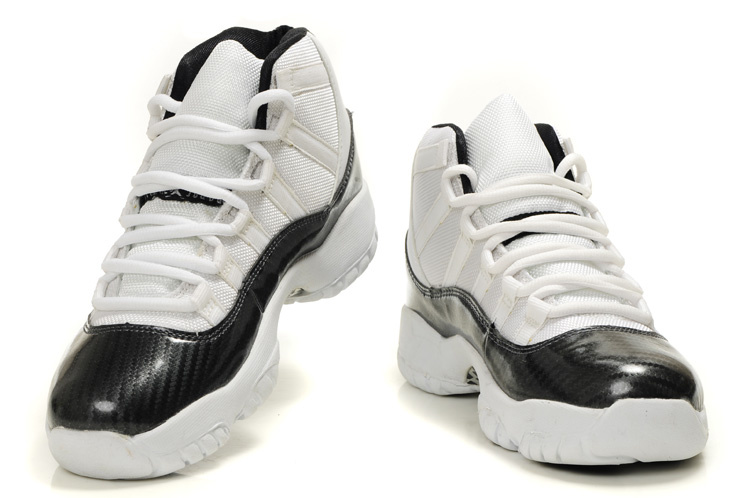 Air Jordan Retro 11 White Black - Click Image to Close