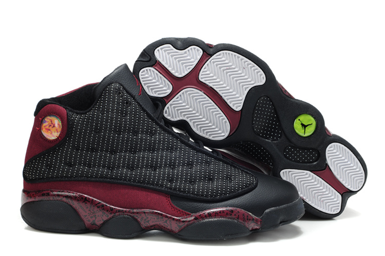 New Air Jordan Retro 13 White Wine Red Shoes - Click Image to Close