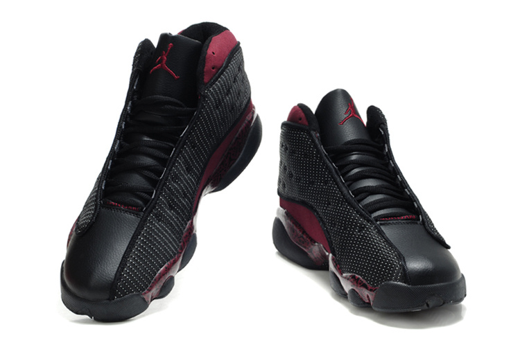 New Air Jordan Retro 13 White Wine Red Shoes - Click Image to Close