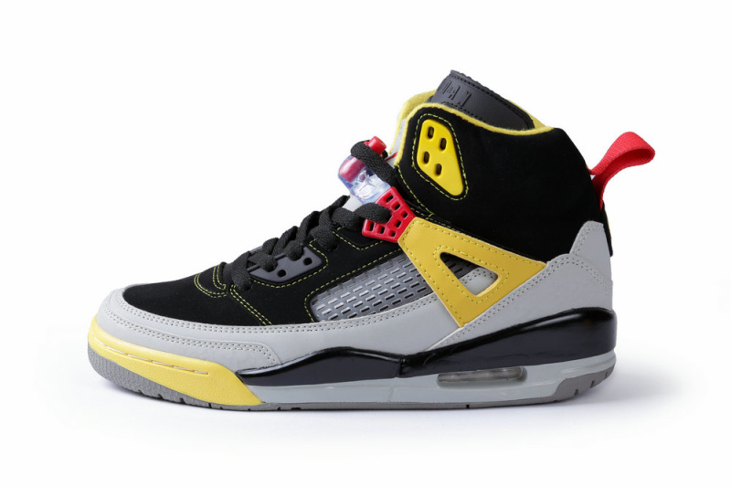 New Air Jordan Spizike Black Grey Yellow Shoes