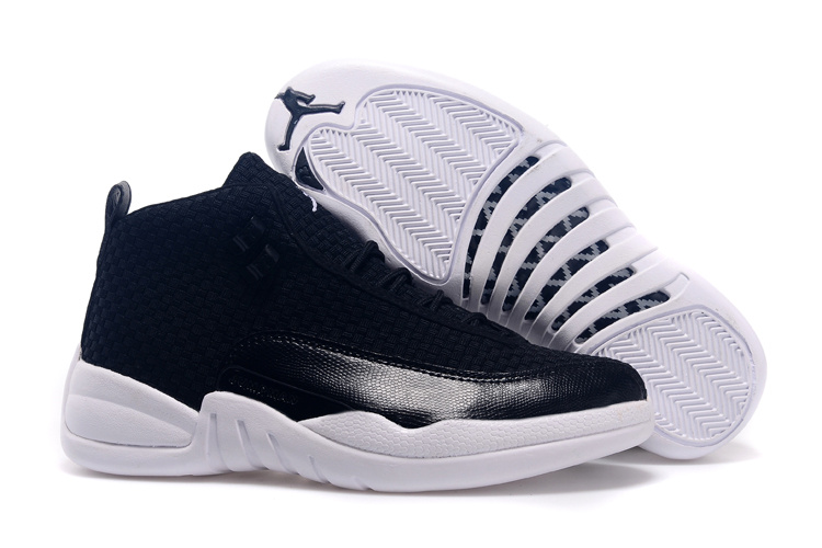 2015 Black White Jordan 12 Future Retro Shoes