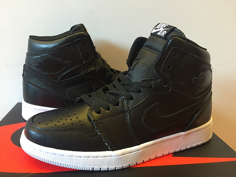 2015 Air Jordan 1 Retro Black White Shoes