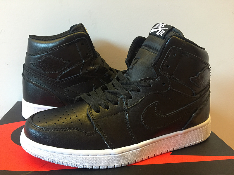 2015 Air Jordan 1 Retro Black White Shoes - Click Image to Close