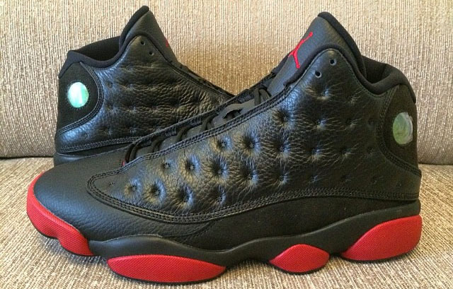 New Jordan 13 Retro Black Wine Red Shoes