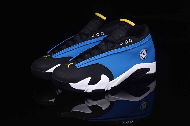 New Air Jordan 14 Low Blue Black Yellow