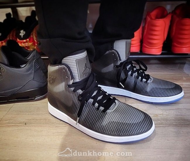 2015 Air Jordan 4LAB1 Black Grey Shoes