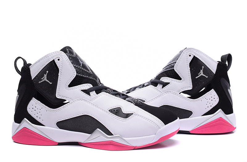 New Air Jordan 7 White Black Red Shoes For Women