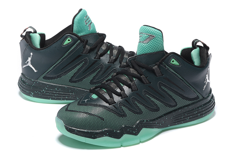2016 Air Jordan CP3 IX Black Green Shoes