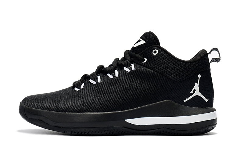 2017 Jordan CP3 X Elite All Black White - Click Image to Close