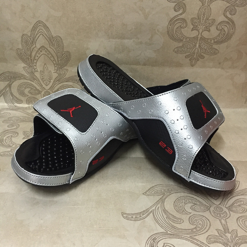 2017 Jordan Hydro XIII Retro Silver Black Red - Click Image to Close