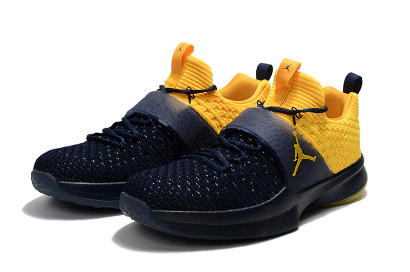 2017 Air Jordan Trainer II Deep Blue Yellow - Click Image to Close