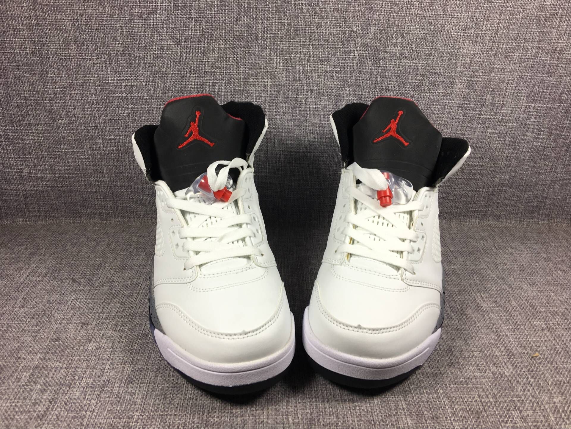 New Jordans 5 White Cement Shoes