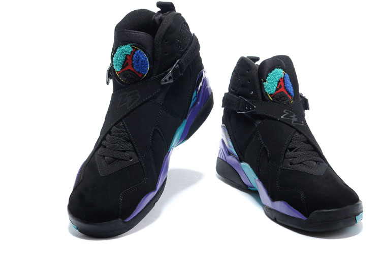New Jordans 8 Black Dark Blue Shoes