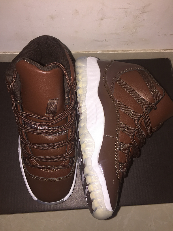 2017 Kid's Jordan 11 Retro Coffe Shoes - Click Image to Close