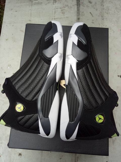 New 2017 Women Jordan 14 Black Green Shoes