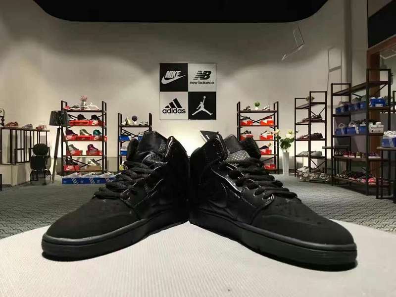 2017 Jordan 1 Retro All Black Shoes