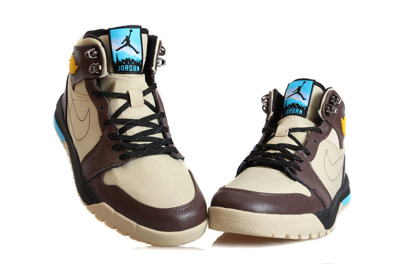 Nike Jordan 1 Trek Light Pink Brown Climbing Shoes - Click Image to Close