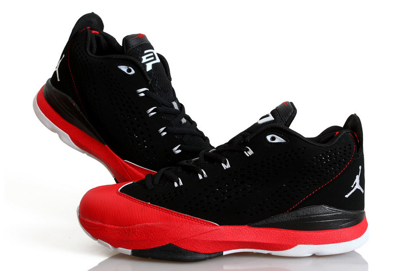 Nike Jordan CP3 7 Black Red White Shoes - Click Image to Close