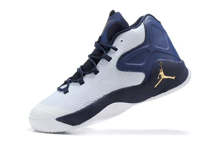 Jordan Carmelo 12 White Blue Yellow Basketball Shoes - Click Image to Close