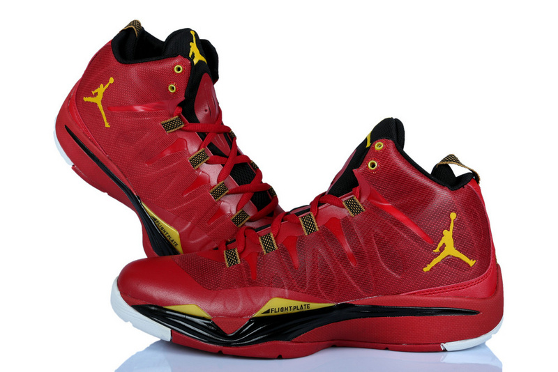 Nike Jordan Griffin Supper Fly 2 Red Yellow Black Basketball Shoes - Click Image to Close