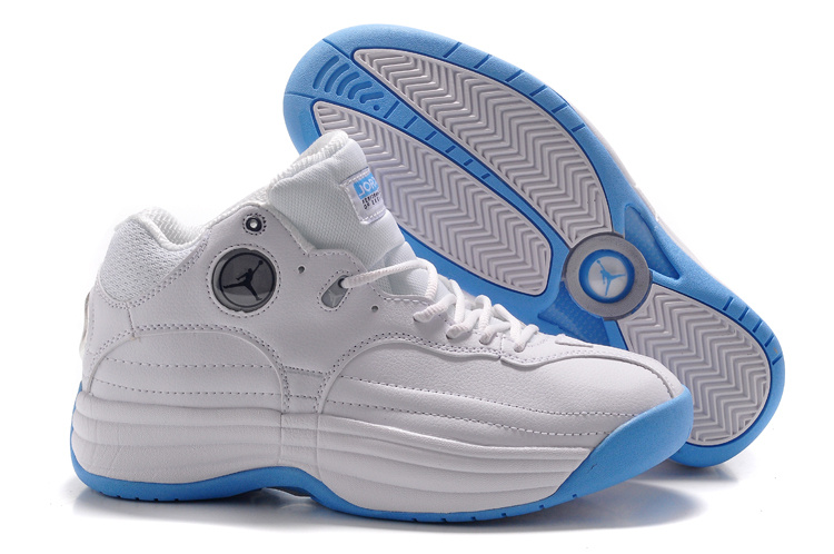 Nike White Blue Air Jordan Jumpman Tai Ji - Click Image to Close