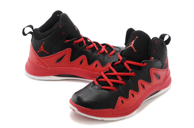 Nike Jordan Prime Mania X Black Red Basketball Shoes