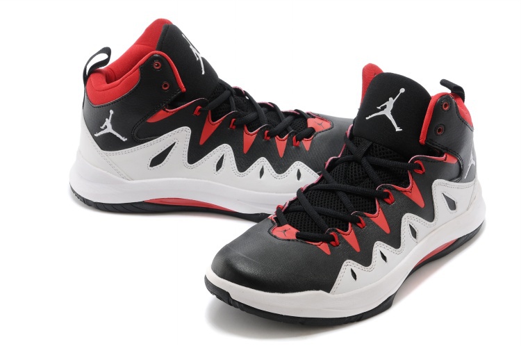 Nike Jordan Prime Mania X Black Red White Basketball Shoes