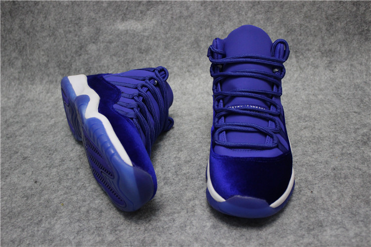 royal blue velvet jordan 11