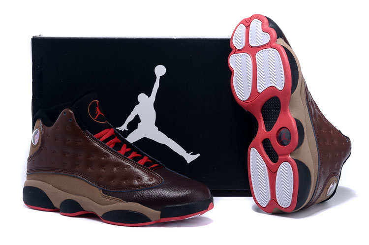 Official Air Jordan 13 High Chocolate Shoes - Click Image to Close