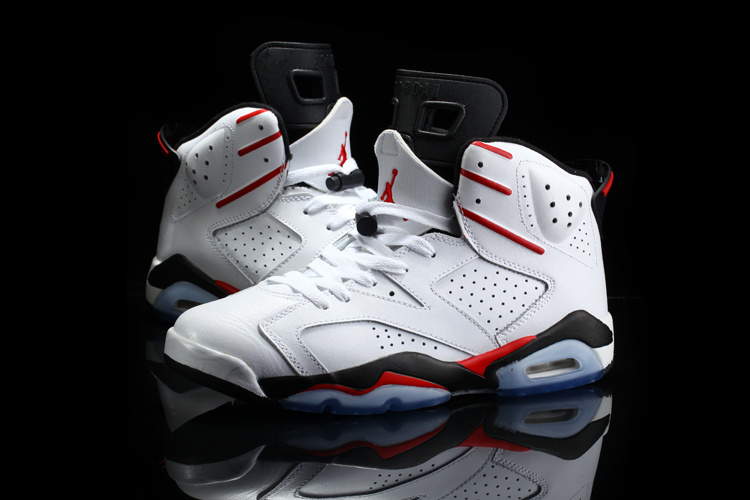 2015 Air Jordan 6 Retro White Red Black - Click Image to Close