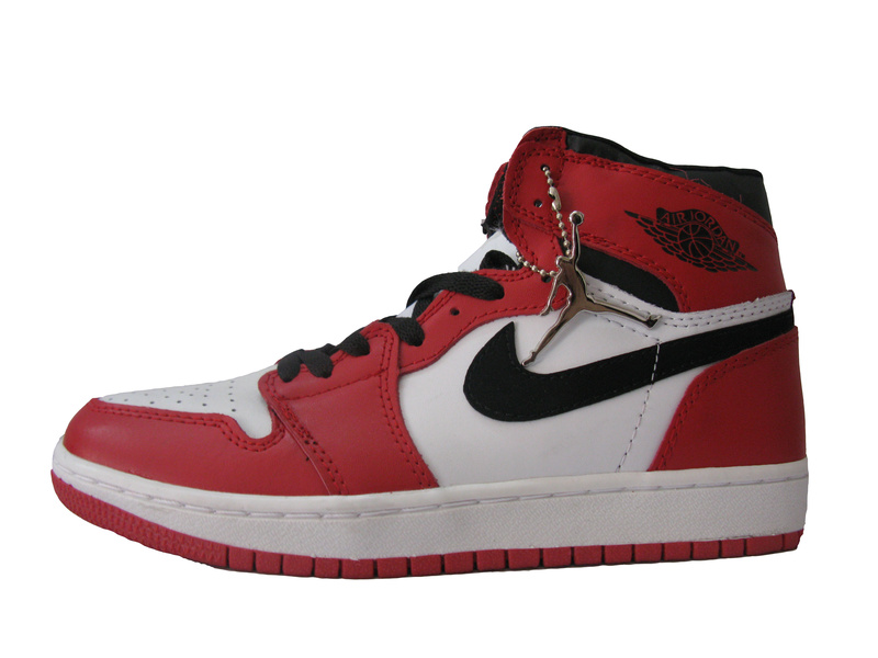 Original Air Jordan 1 Red White Black Shoes - Click Image to Close