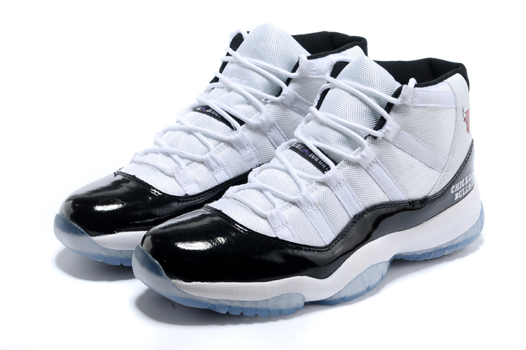 Original Air Jordan 11 White Black Shoes