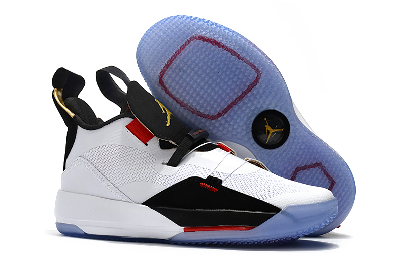 Women Air Jordan 33 White Black Red Shoes