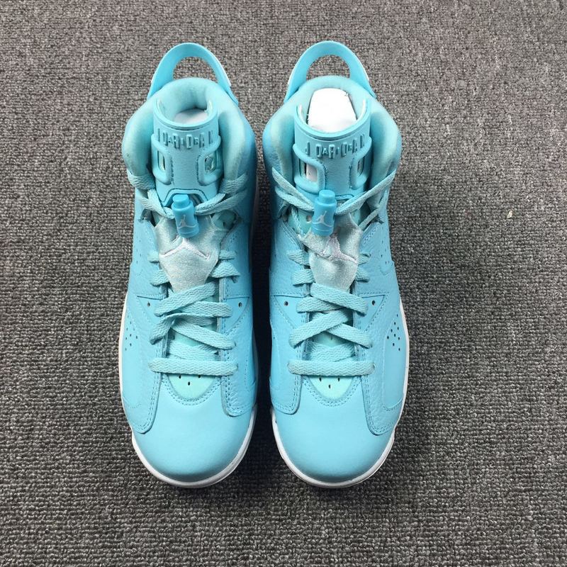 2017 Women Air Jordan 6 North Carolina Blue Shoes - Click Image to Close