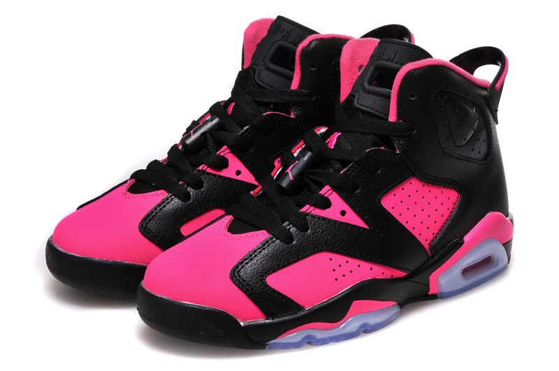 2016 Air Jordan 6 GS Pink Black Shoes - Click Image to Close