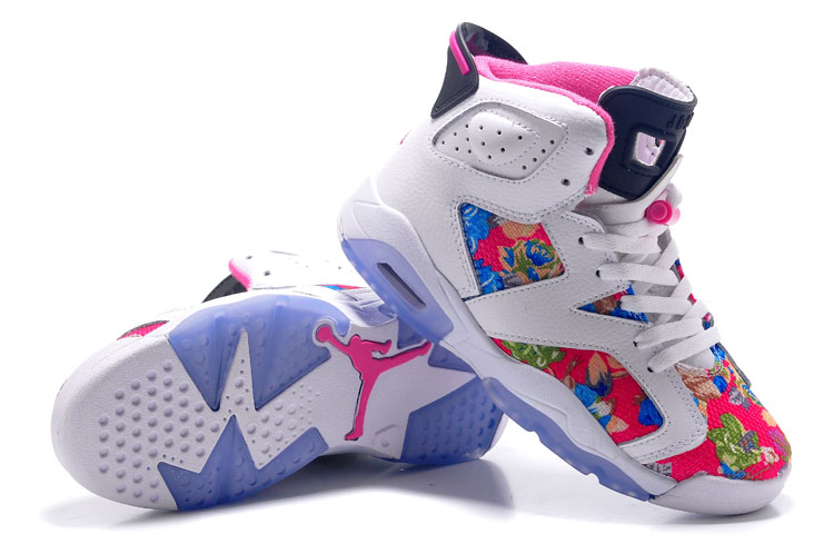 Women Air Jordan 6 White Colors Shoes