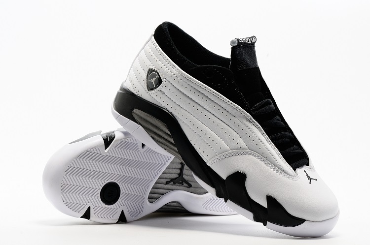 Women Jordan 14 Retro White Black Shoes - Click Image to Close