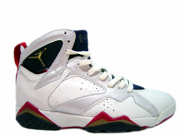 air jordan 7 original olympics white navy silver true red - Click Image to Close