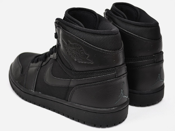 Authentic Air Jordan 1 I Retro High Black Black Anthracite Shoes - Click Image to Close