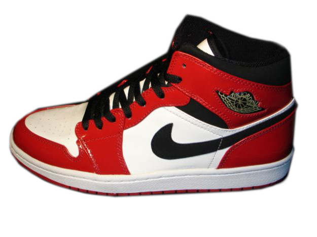 Authentic Air Jordan 1 Retro White Black Red Shoes - Click Image to Close