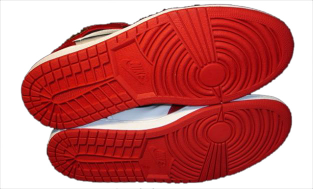 Authentic Air Jordan 1 Retro White Black Red Shoes