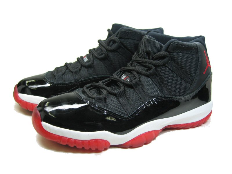 air jordan 11 retro black varsity red white shoes