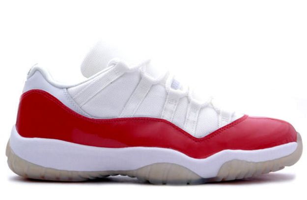 air jordan 11 retro low white varsity red shoes